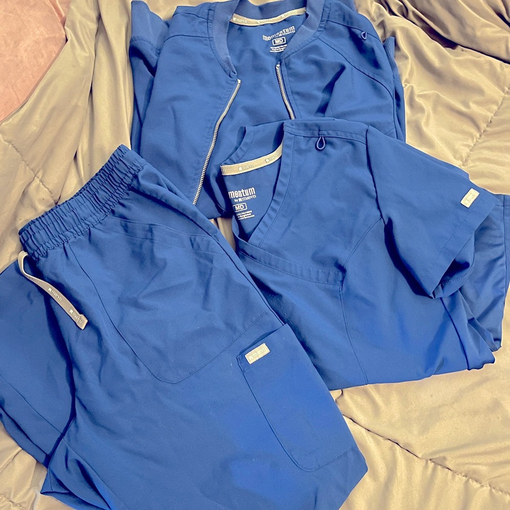Royal Blue Scrub Set w/jacket